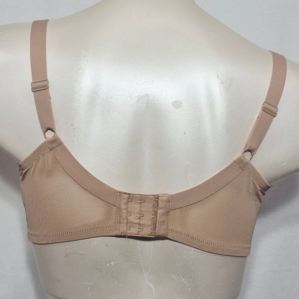 38d Just My Size Mj1205 1205 Perfect Shape Unlined T-Shirt Underwire Bra Beige — image 3 of 8